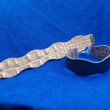 Embossed leather bracelets