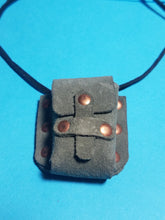 Mini Leather pouch with spell scrolls