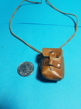 Mini Leather pouch with spell scrolls