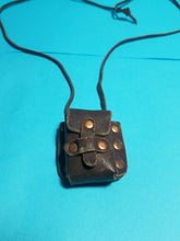 Mini Leather pouch with spell scrolls