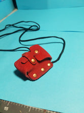 Mini Leather pouch with spell scrolls