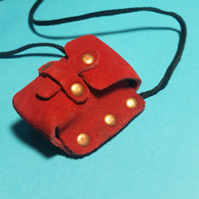 Mini Leather pouch with spell scrolls