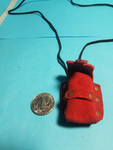 Mini Leather pouch with spell scrolls
