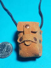 Mini Leather pouch with spell scrolls