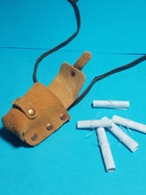Mini Leather pouch with spell scrolls