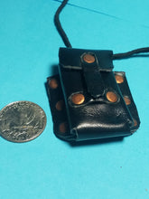 Mini Leather pouch with spell scrolls