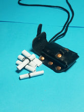 Mini Leather pouch with spell scrolls