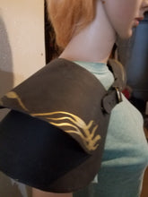 Pauldron- gold painted leaves