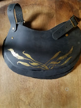 Pauldron- gold painted leaves
