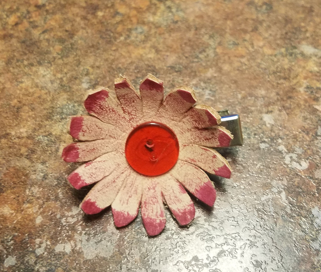 Small Leather hair clip