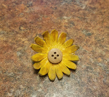 Small Leather hair clip