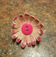 Small Leather hair clip