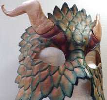 Blue Scale Dragon Mask