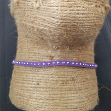 purple studded choker necklace