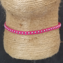 pink studded choker necklace