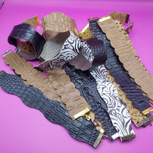 Embossed leather bracelets  Assorted