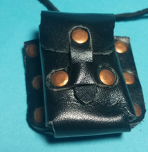 Mini Leather pouch with spell scrolls