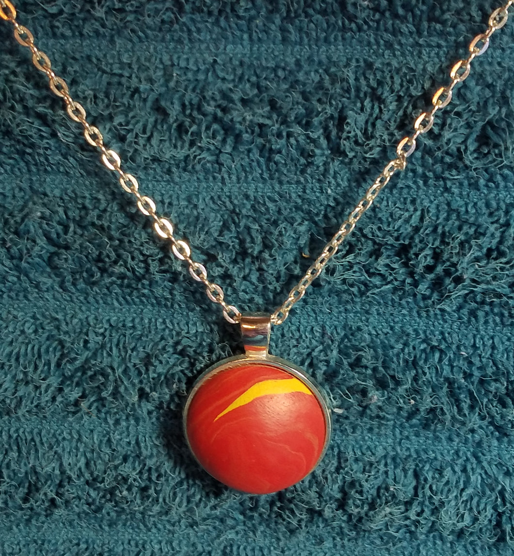 Poly clay necklace