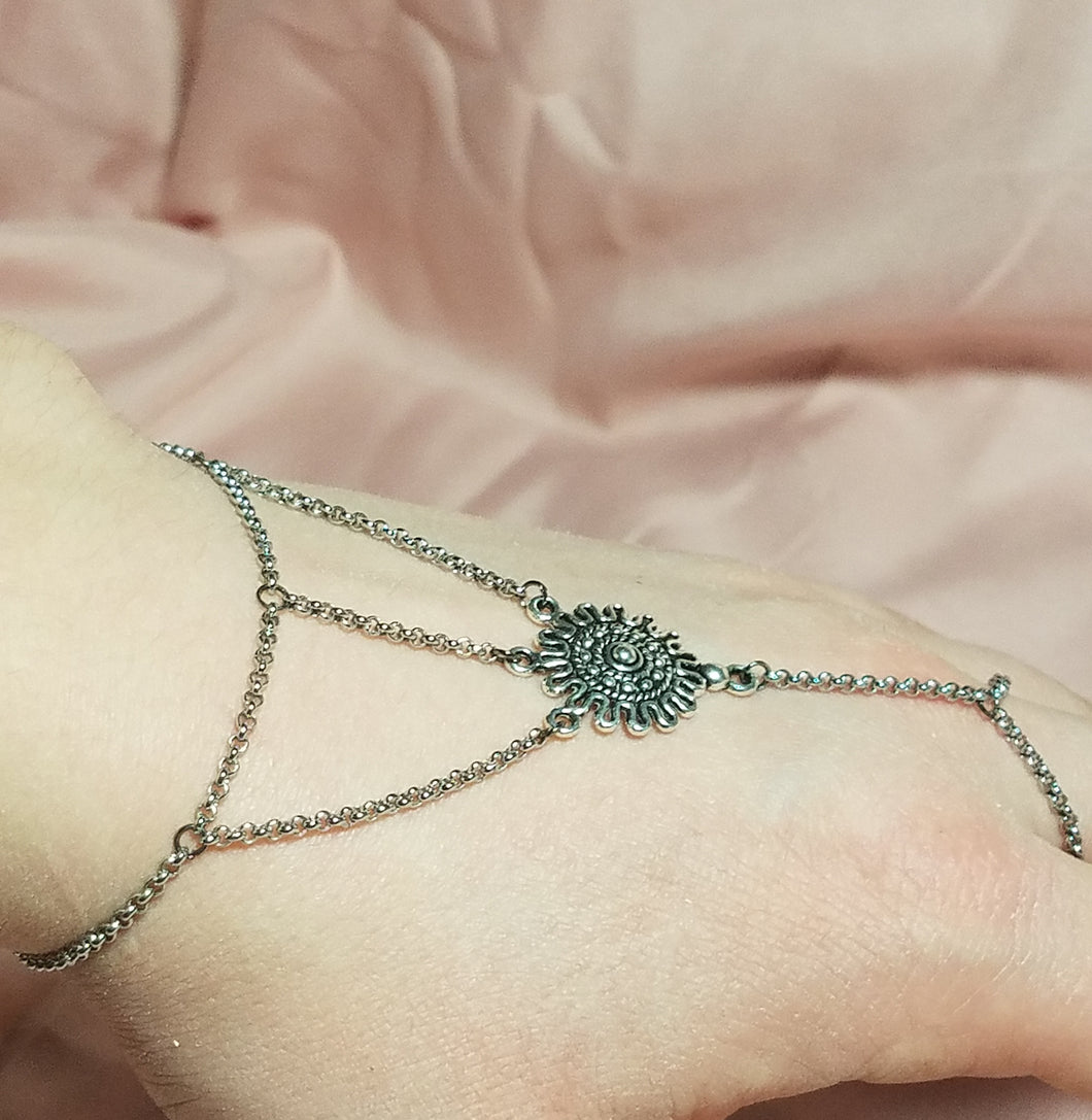Slave bracelet- metal charm