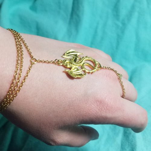 Slave bracelet- golden dragon