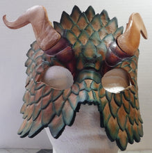 Blue Scale Dragon Mask