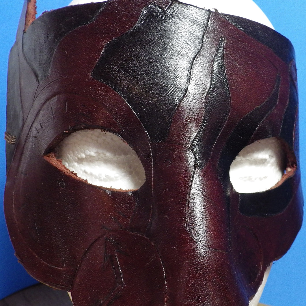 Red and Black Time Mask